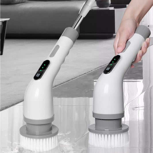 Hq Electric Cleaning Brush Kitchen Bathroom Telescopic Handheld Brush