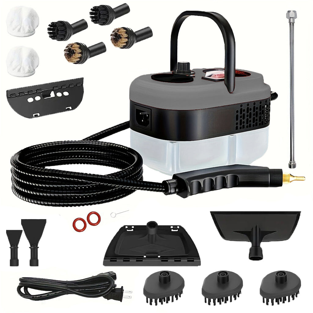 Handheld Steam Cleaner | Steamer For Cleaning, 2500W Pressurized Steam Cleaner With 1.2L Water Tank And 12 Attachments