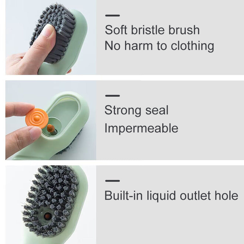 Deep Cleaning Shoe Brush | Automatic Liquid Discharge Cleaning Brush Soft Bristles Household Laundry For Daily Use Cleaning Tool